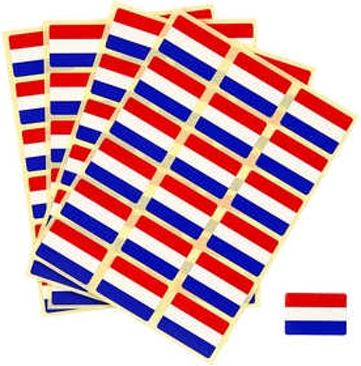 Vlagstickers, afm 15x22 mm, Nederland, 72stuks [HOB-59118]